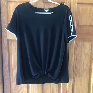 Cato Black and White Dress Shirt